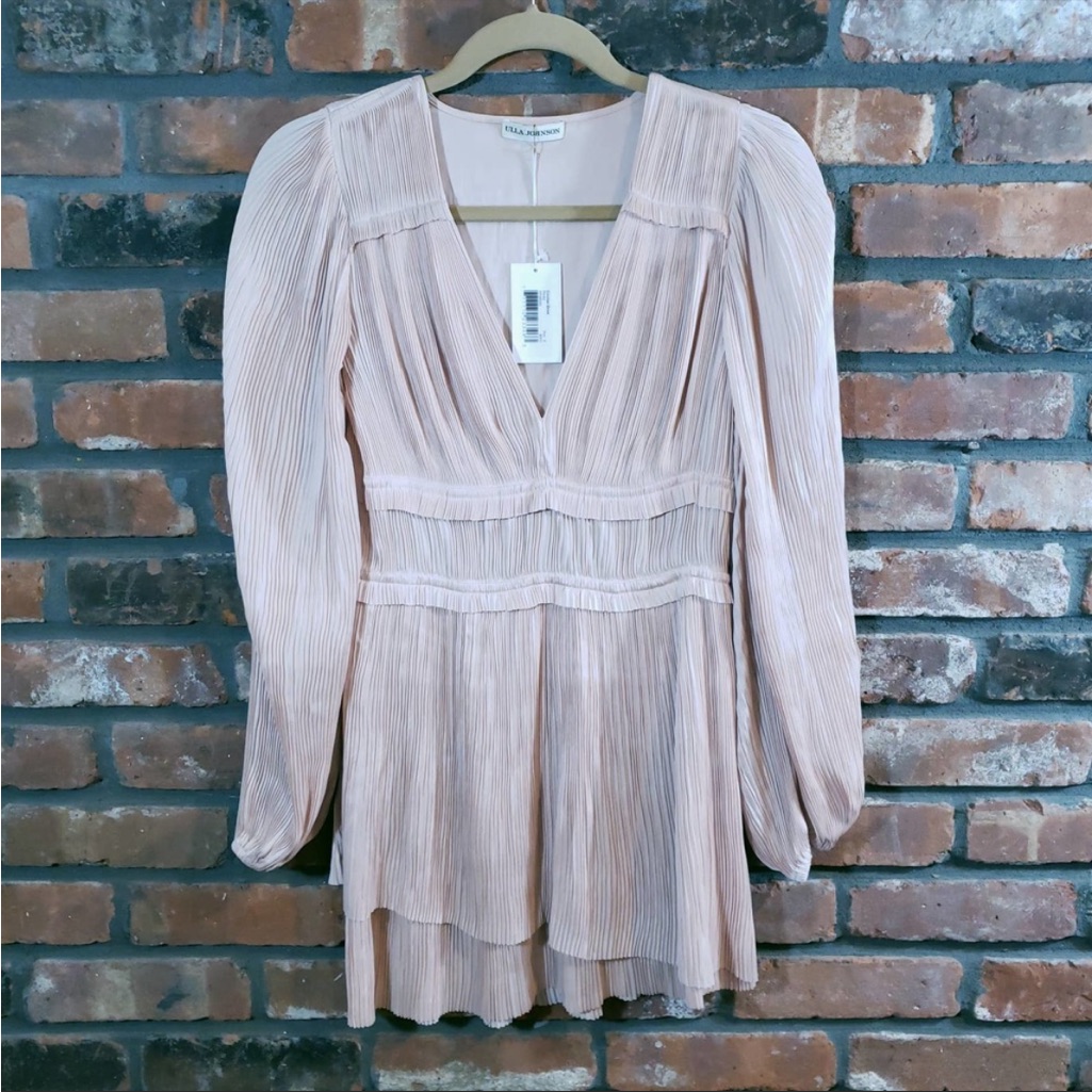 Nwt Ulla Johnson Corrine Mini Dress In Peony Pink